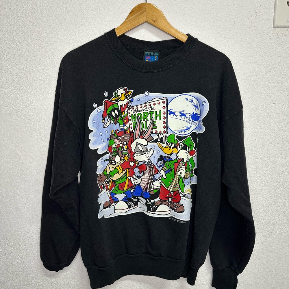 90’s Looney Tunes Warner Bros. Black Sweater